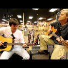 Ben and Jeff Daniels at Norman’s Rare Guitars