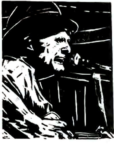 Jeff Daniels Block Print